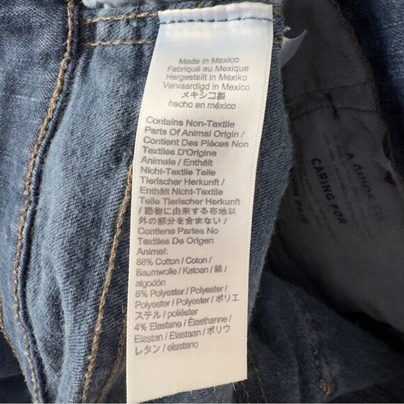 Madewell 10” High Rise Skinny Jeans Dark Wash denim zip button pockets belt loop - Picture 10 of 11